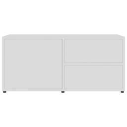 Berkfield Home TV Cabinet White 80x34x36 cm Engineered Wood - Size: 80 x 34 x 36 cm - thumbnail 7