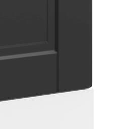 Berkfield Home Decorative Dishwasher Panel Porto Black 45x1, 5x67 cm Engineered Wood - thumbnail 7