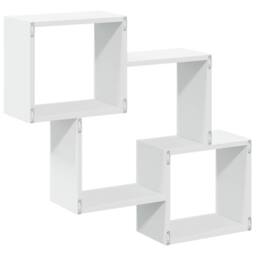 Berkfield Home Wall Cabinet 78x18x71 cm White Engineered Wood - Size: 78 x 18 x 71 cm - thumbnail 6