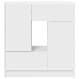 Berkfield Home Sideboard with Drawers & Doors White 70.5x34x74.5 cm - thumbnail 6