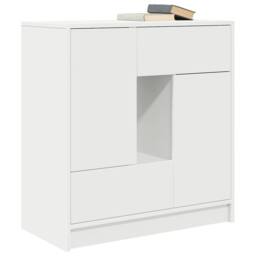Berkfield Home Sideboard with Drawers & Doors White 70.5x34x74.5 cm - thumbnail 4