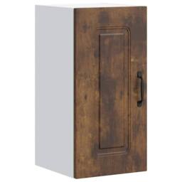 Berkfield Home Kitchen Wall Cabinet Kalmar Smoked Oak Engineered Wood in Brown - thumbnail 1