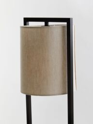 Orsina Metal Table Lamp, Minimalist & Elegant Table Lamp for Modern Homes, Grey Shade Modern Table Lamp, Table Lamp in Black - thumbnail 4
