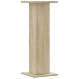 Berkfield Home Plant Stands 2 pcs Sonoma Oak 30x30x80 cm Engineered Wood in Light Tan - Size: 30 x 30 x 80 cm - thumbnail 5