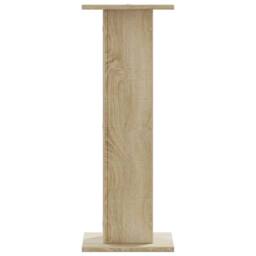 Berkfield Home Plant Stands 2 pcs Sonoma Oak 30x30x80 cm Engineered Wood in Light Tan - Size: 30 x 30 x 80 cm - thumbnail 4