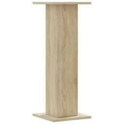 Berkfield Home Plant Stands 2 pcs Sonoma Oak 30x30x80 cm Engineered Wood in Light Tan - Size: 30 x 30 x 80 cm - thumbnail 7