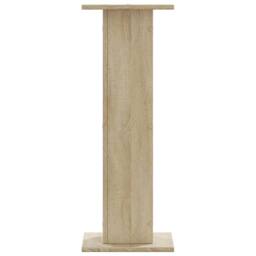 Berkfield Home Plant Stands 2 pcs Sonoma Oak 30x30x80 cm Engineered Wood in Light Tan - Size: 30 x 30 x 80 cm - thumbnail 6