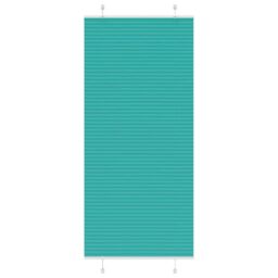 Berkfield Home Pleated Blind Petrol Green 95x200 cm Fabric Width 94.4 cm Polyester