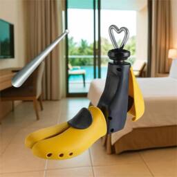 NESTLUNE 35-42 Adjustable Shoe Extender Expander Boot Instep Stretcher in Yellow - thumbnail 1