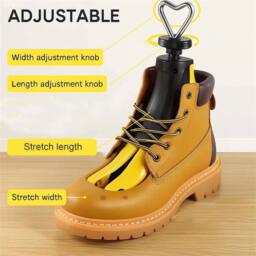 NESTLUNE 35-42 Adjustable Shoe Extender Expander Boot Instep Stretcher in Yellow - thumbnail 4