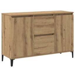 Berkfield Home Sideboard Artisan Oak 102x35x70 cm Engineered Wood in Brown - Size: 102 x 35 x 70 cm - thumbnail 3