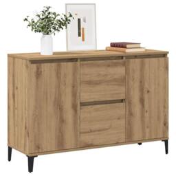 Berkfield Home Sideboard Artisan Oak 102x35x70 cm Engineered Wood in Brown - Size: 102 x 35 x 70 cm