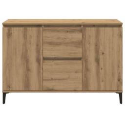 Berkfield Home Sideboard Artisan Oak 102x35x70 cm Engineered Wood in Brown - Size: 102 x 35 x 70 cm - thumbnail 4