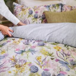 Voyage Maison Cluaran Reversible 100% Cotton Duvet Cover Set - Size: Single - thumbnail 2