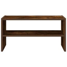 Berkfield Home Shoe Rack Stackable Smoked Oak 60x30x30.5 cm in Brown - thumbnail 4