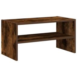 Berkfield Home Shoe Rack Stackable Smoked Oak 60x30x30.5 cm in Brown - thumbnail 2