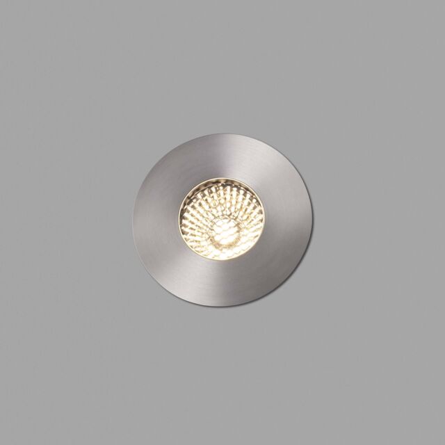 Netlighting Grund LED Medium Outdoor In Ground Recessed Spotlight Matt Nickel IP67 in Grey - image 1
