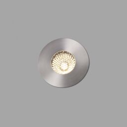 Netlighting Grund LED Medium Outdoor In Ground Recessed Spotlight Matt Nickel IP67 in Grey - thumbnail 1