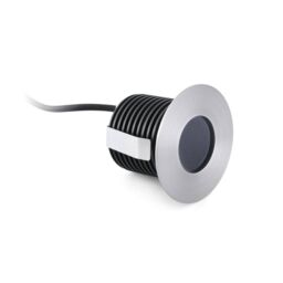 Netlighting Grund LED Medium Outdoor In Ground Recessed Spotlight Matt Nickel IP67 in Grey - thumbnail 2