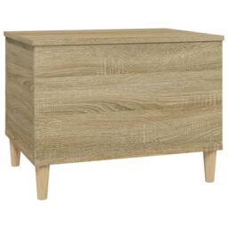 Berkfield Home Coffee Table Sonoma Oak 60x44.5x45 cm Engineered Wood in Brown - thumbnail 6