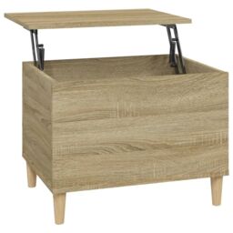 Berkfield Home Coffee Table Sonoma Oak 60x44.5x45 cm Engineered Wood in Brown - thumbnail 2