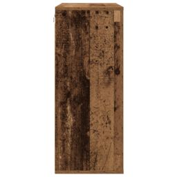 Berkfield Home Wall Cabinet Old Wood 80x33x80 cm Engineered Wood in Brown - Size: 80 x 33 x 80 cm - thumbnail 7