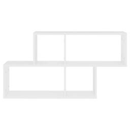 Berkfield Home Wall Shelf White 100x18x53 cm Engineered Wood - Size: 100 x 18 x 53 cm - thumbnail 4