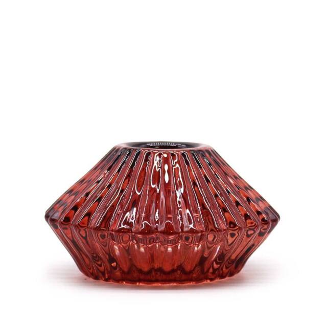 Serenityy Flower Flip Dinner Candle Tealight Holder - Vampire Red - image 1