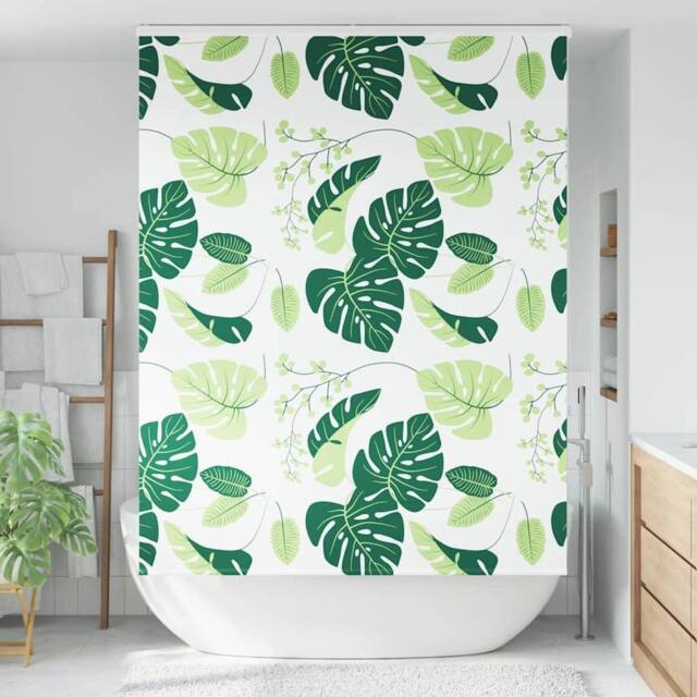 Berkfield Home Shower Roller Blind with Cassette 160x240 cm Fabric Width 156 cm in Green - image 1