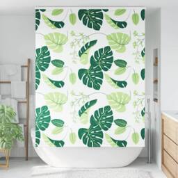 Berkfield Home Shower Roller Blind with Cassette 160x240 cm Fabric Width 156 cm in Green - thumbnail 1