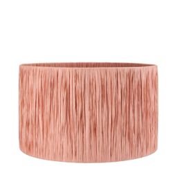 Ruma Coral Raffia Cylinder Lamp Shade for Table Lamps in Pink - Size: 14 inches - thumbnail 4