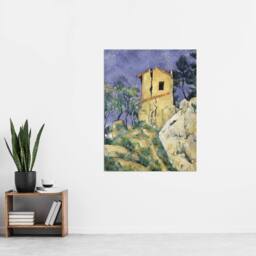 "Artery8 The House with the Cracked Walls Cezanne Wall Art Poster Print - Size: W12"" x H16""" - thumbnail 4