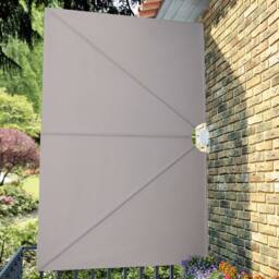 Berkfield Home Collapsible Terrace Side Awning Cream 300x200 cm - thumbnail 4