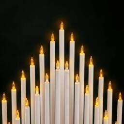 Marco Paul Traditional White 33 Candle Christmas Candle Bridge Tower Warm White Flameless Candles - thumbnail 3