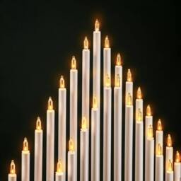 Marco Paul Traditional White 33 Candle Christmas Candle Bridge Tower Warm White Flameless Candles - thumbnail 5