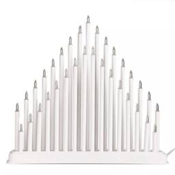 Marco Paul Traditional White 33 Candle Christmas Candle Bridge Tower Warm White Flameless Candles - thumbnail 4