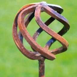 Poppyforge Cage Ball Pin Large (70mm) Support 4Ft (Pack of 3) - H120 cm - BM/RtR in Brown - thumbnail 2