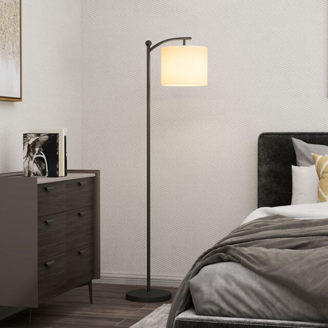 HOMCOM LED Floor Lamp with Dimmable Colours Temperature & Brightness, Black - image 1
