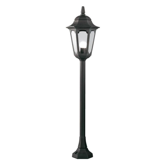 Netlighting Parish 1 Light Outdoor Bollard Lantern Black IP44 E27