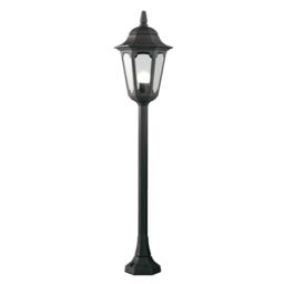 Netlighting Parish 1 Light Outdoor Bollard Lantern Black IP44 E27