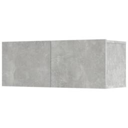Berkfield Home 5 Piece TV Cabinet Set Concrete Grey Engineered Wood - thumbnail 7