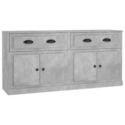 Berkfield Home Sideboards 2 pcs Concrete Grey Engineered Wood - thumbnail 3