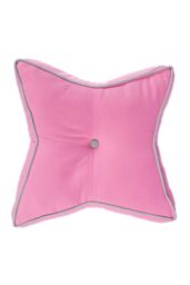 Homescapes Star Floor Cushion Soft Cotton, Comfy & OEKO-TEX® Certified in Pink