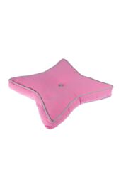 Homescapes Star Floor Cushion Soft Cotton, Comfy & OEKO-TEX® Certified in Pink - thumbnail 3