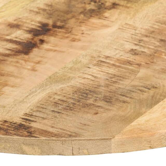 Berkfield Home Table Top Solid Mango Wood Round 15-16 mm 50 cm in Brown - image 1