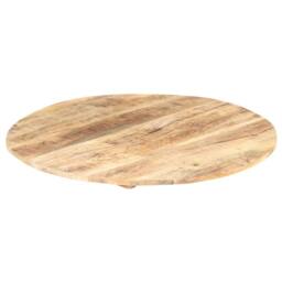 Berkfield Home Table Top Solid Mango Wood Round 15-16 mm 50 cm in Brown - thumbnail 5
