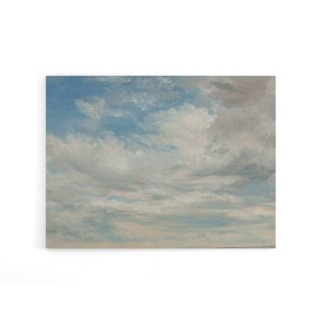 "Artery8 John Constable Clouds Canvas Wall Art Print in Blue - Size: W24"" x H32""" - image 1