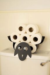 Marco Paul Black Sheep Toilet Roll Storage Toilet Roll Holder - thumbnail 4