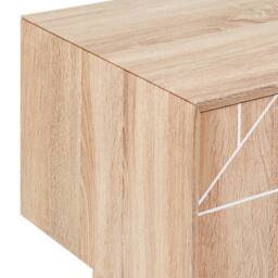 "Wyld and Coco 70"" TV Stand Light Brown with 2 Cabinets" - thumbnail 7