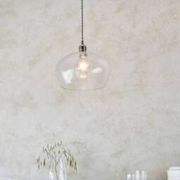 Netlighting Livorno Dome Pendant Hammered Glass in Grey - thumbnail 2